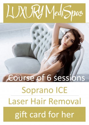 Course of 6 sessions for Her Any Bikini and one of the following: Underarms, Perianal or Naval Laser Hair Removal (45 mins)