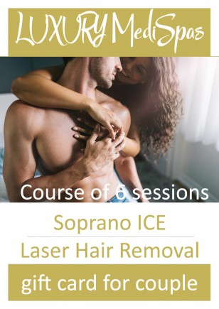 Course of 6 sessions for Couple  Full Body Laser Hair Removal Laser Hair Removal (2 hours)